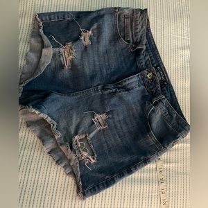 Blackheart Distressed jean shorts